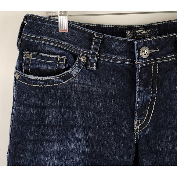 Silver Jeans Women's Dark Blue Jeans - Picture 3 of 10